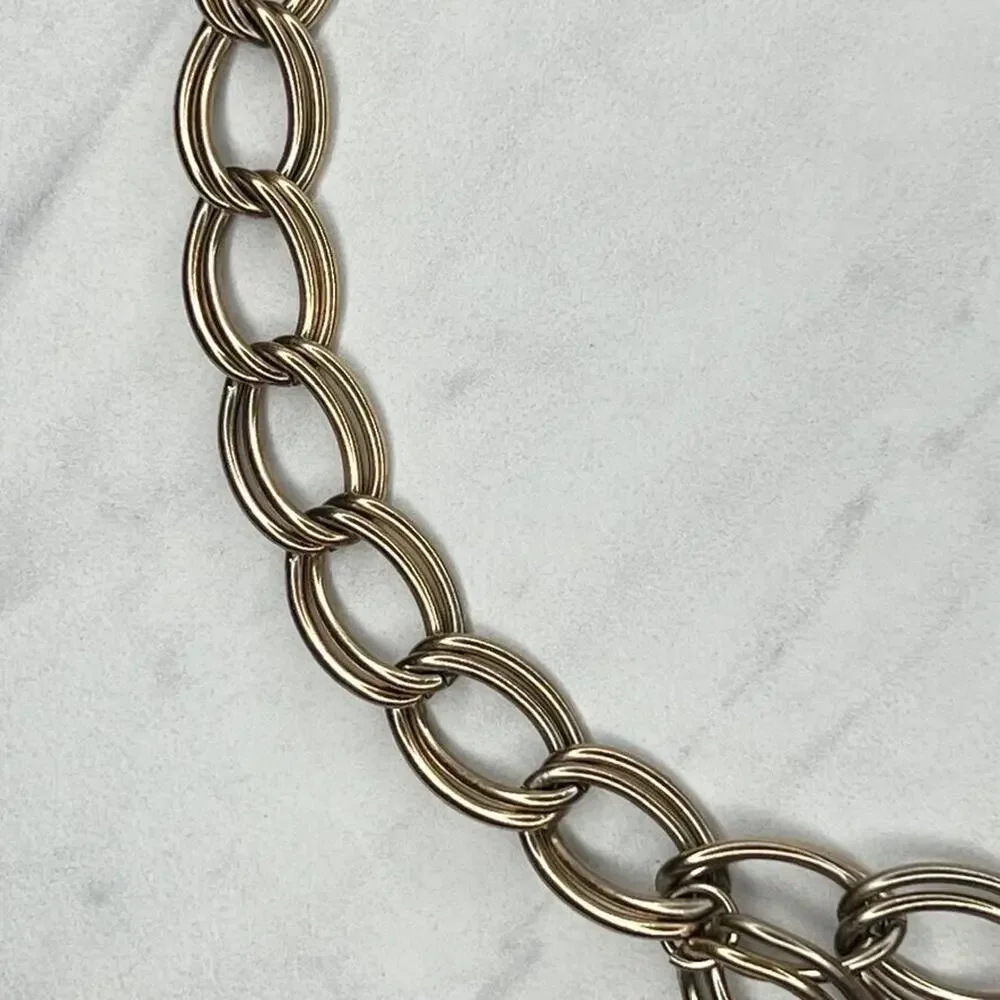 Gold Tone Drape Chain Link Belt - Size XS/S - Adjustable 8